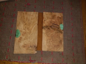 Matched oak burl phone cover blanks