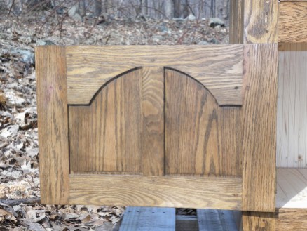 Welsh oak pot presser 2 bottom door back