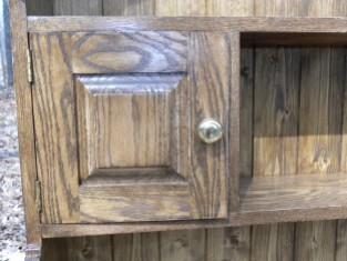 Welsh oak pot presser 2 top hutch door