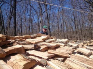 Woodpile roof