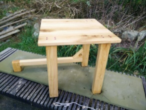 Horizontal Leg Table unfinished